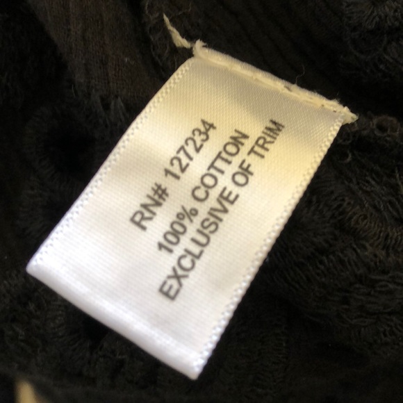 Boston Proper semi sheer gauze crochet detail top - Picture 10 of 11